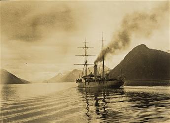 (EXPLORATION) An album with 67 photographs from the Meteor oceanographic expedition of 1925-27.